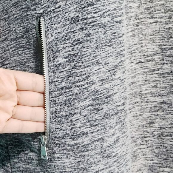 Gap Grey Long Sleeve Sweater Tunic Dress Pockets - Picture 6 of 10